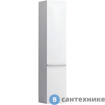 картинка Шкаф подвесной Laufen Case 350х335х1650мм, с 1 дверцей, петли слева, 4 стеклянные полки, белый матовый (4.0202.1.075.463.R)