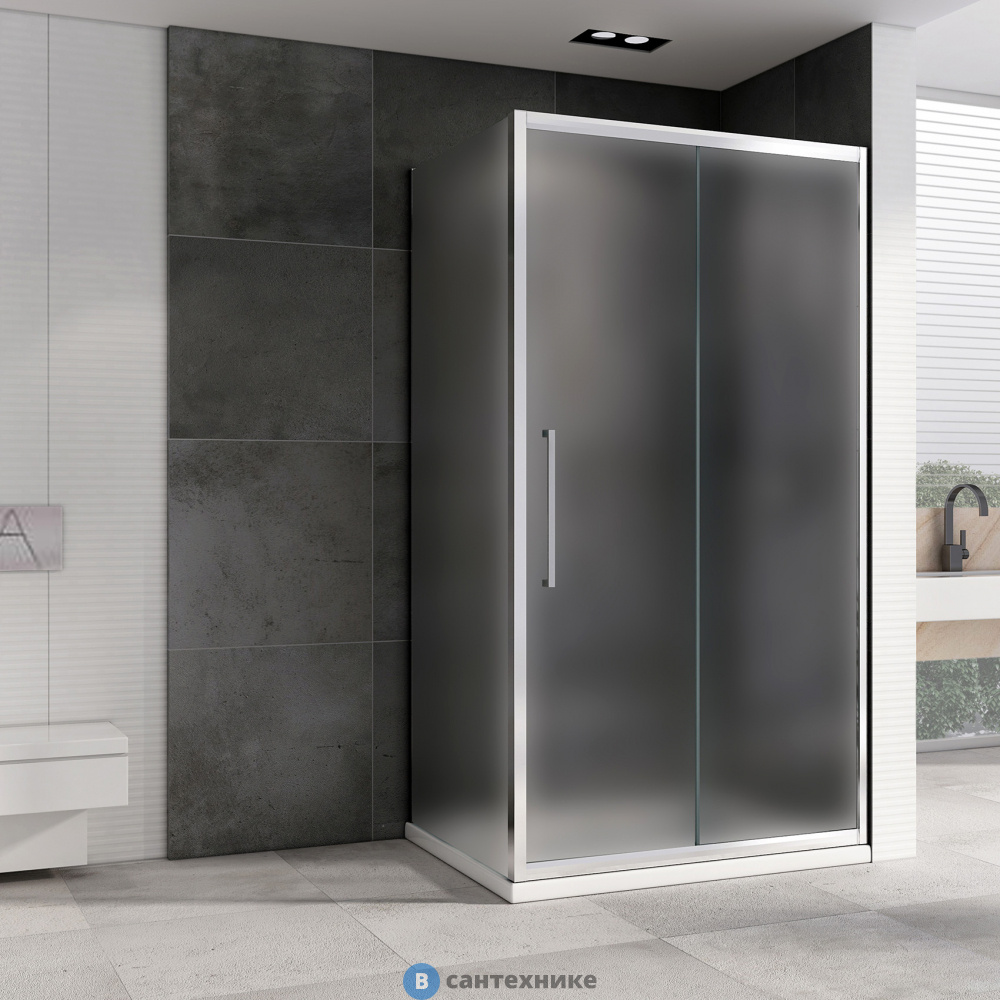 Душевой уголок ABBER Schwarzer Diamant AG30140MH-S60M 140х60х195, без поддона