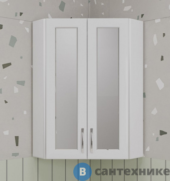 картинка Подвесной шкаф Style line 450/800 УГЛОВОЙ (стекло) (4650134473438)