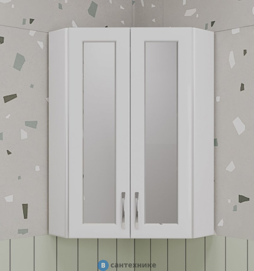 Подвесной шкаф Style line 450/800 УГЛОВОЙ (стекло) (4650134473438)