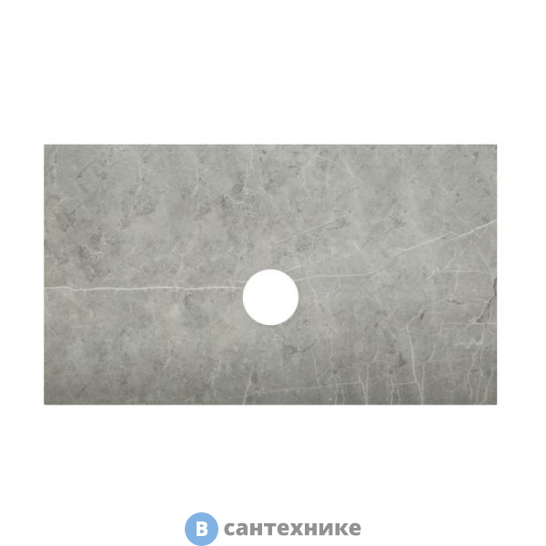 Столешница из керамогранита без отверстия под смеситель BelBagno 800x460 KEP-80-MGL-W0 Marmo Grigio Lucido