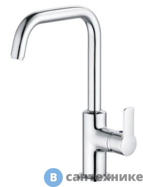 картинка Однорычажный смеситель Kludi PURE&EASY 370230565 на умывальник, управление сбоку, c донн. клапаном