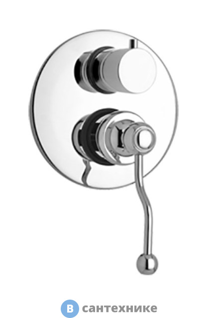 Смеситель Paini 88CR6911 Duomo для душа встраиваемый с дивертором, хром