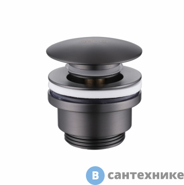 картинка Донный клапан ABBER AF0011NG без перелива, клик-клак, никель