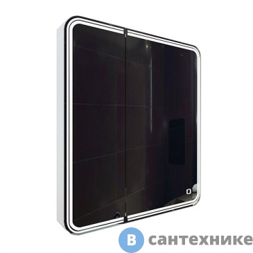 картинка Зеркало-шкаф AZARIO Adriana 1П с подсветкой 700*800 (CS00069511)