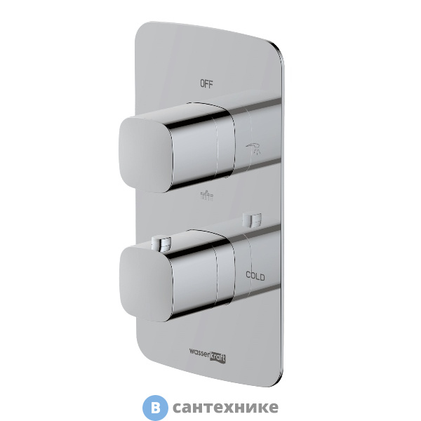 Смеситель WasserKRAFT Naab 8644 Thermo термостатический для ванны и душа