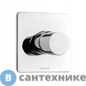 Смеситель Bossini Oki для душа на 1 выход (настенная накладка, ручка и кнопка круглой формы), хром (Z00008.030), без внутренней части