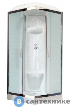 картинка Душевая кабина Royal Bath RB 80HP6-WC 800x800x2170 (белое/матовое) (RB80HP6-WC)