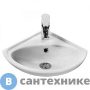 Раковина Santek ИРИС 36 1WH110514 угловая с отверстием для смесителя /31х44х41/ (белый)