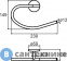 картинка Полотенцедержатель Milardo Cadiss CADSM00M52 полукруглый