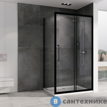 картинка Душевой уголок ABBER Schwarzer Diamant AG30110BH-S90B