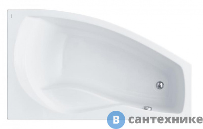 картинка Ванна акриловая Santek Майорка 150х90 правосторонняя (1WH111985), без каркаса и сифона