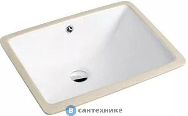 Раковина GID-ceramic YJ831 встраиваемая снизу, белый (460х330х190)