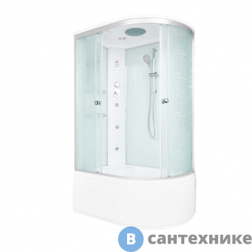 картинка Душевая кабина Deto EM4512L с гидромассажем и электрикой