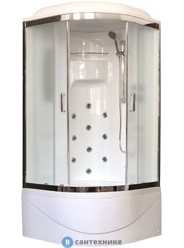 Душевая кабина Royal Bath RB 90NRW-C 900x900x2170 (матоаое) (RB90NRW-C)