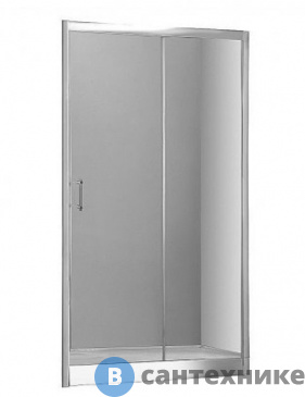 картинка Откатная дверь Aquanet NAA6121 Alfa (1200х2000) стекло прозрачное хром (168420)