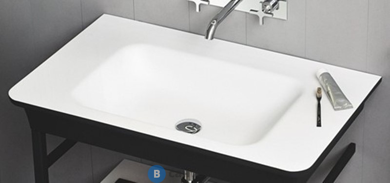 Раковина Agape Novecento XL подвесная 90x55x13 см, без отв., матовый белый/темный серый (ACER10700RBG *0)