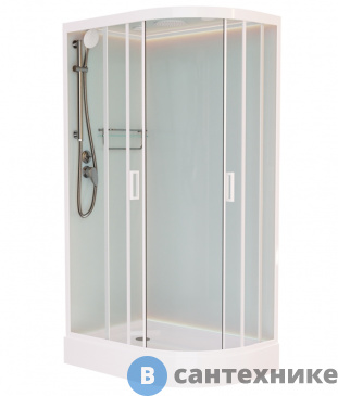 картинка Душевая кабина Frank F418L White левосторонняя