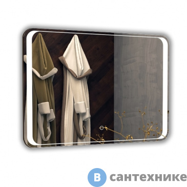 картинка Зеркало AZARIO Valeria влагостойкое с подсветкой 800*600 (CS00064487)