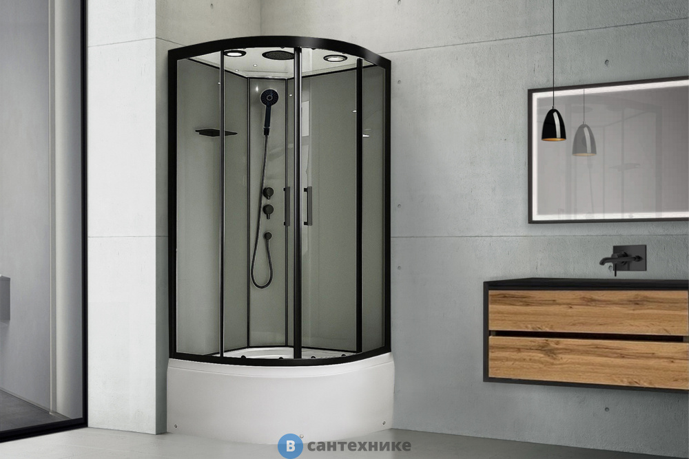 Душевая кабина Royal Bath FATO RB 90CK-TG-BL (прозрачное) (RB90CK-TG-BL FATO)