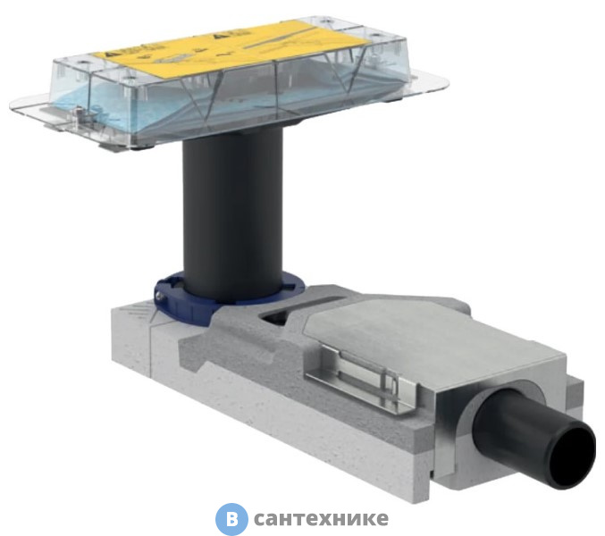 Корпус Geberit 154.152.00.1 душевого канала CleanLine, для стяжки пола от 6,5 см ; L30см