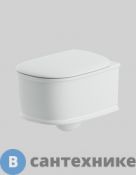 Унитаз подвесной Artceram ATELIER 52х37 см, безободковый, с крепежом, белый (ATV001 01 00), без сиденья
