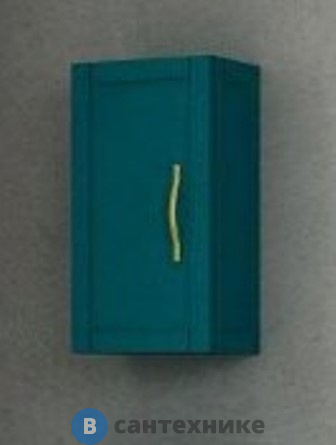 Шкафчик Cezares TIFFANY 54962 подвесной с одной распашной дверцей, реверсивный Blu Petrolio (34x32x59)