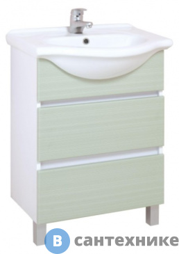 картинка Тумба с раковиной Onika ЭЛИТА 60.13 олива (106121)