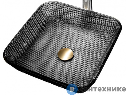 картинка Раковина ABBER Glas AK2311B накладная стеклянная, чёрная