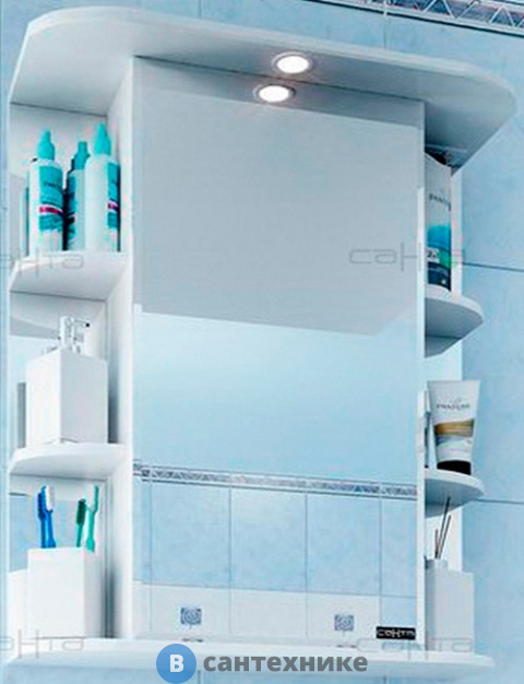 Зеркало СанТа Герда-600 свет., фацет (101042)