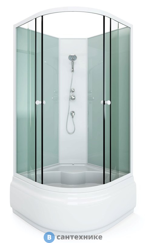 Душевая кабина Arcus S-02 (90x90) матовое стекло, высокий поддон