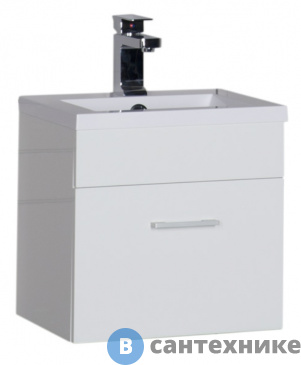 картинка Тумба под раковину Aquanet Нота 50 белый (159138)