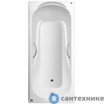 картинка Чугунная ванна BYON CHRISTA 180х80 с ручками (без ножек)