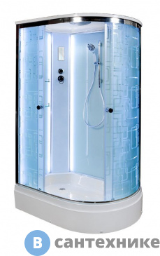 картинка Душевая кабина Deto ЕМ2712 L LED (120х80х220 см)