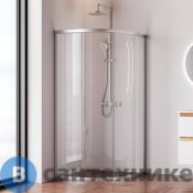 Душевое ограждение АМ.РМ W88G-205-090MT64 X-Joy Twin Slide, 90x90, профиль мат. хром, без поддона