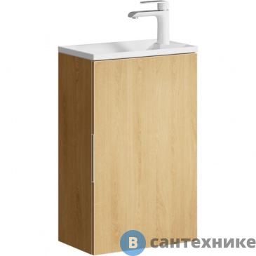 картинка Тумба под раковину Aqwella ACCENT 42 ACC0104DZ (подвесная, дуб золотой)