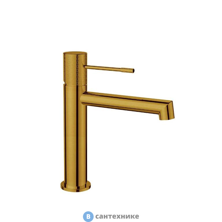 Смеситель Vincea Desire VBF-1D1BG для раковины, однорычажный, брашированное золото