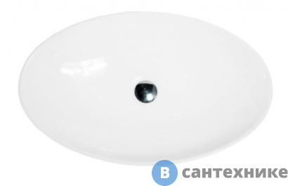 картинка Раковина Art & MAX AM5273-W керамическая накладная, белый глянец, 690x420x115 мм