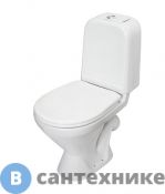 Унитаз с бачком Sanita САМАРСКИЙ комфорт (арматура 1-режим. Alcaplast, жест. сиденье термопласт, крепление, микролифт) (SMRSACC01070711)