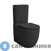 Унитаз без бачка Artceram FILE 2.0 67х37хн42см, слив универсальный, с крепежом, чёрный матовый (FLV003 17 00), без сиденья