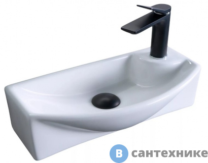 картинка Раковина подвесная GID-ceramic 7946L белый (455х220х130)