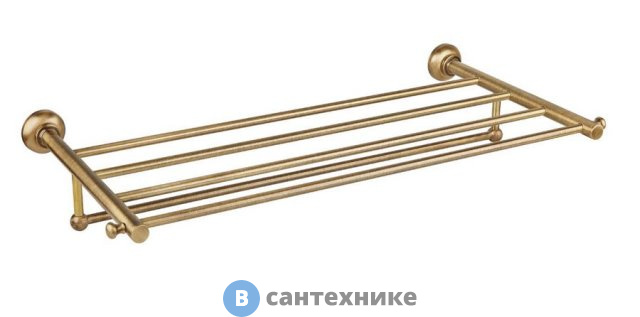 Полка Cezares APHRODITE-TD08-02 для полотенец, бронза