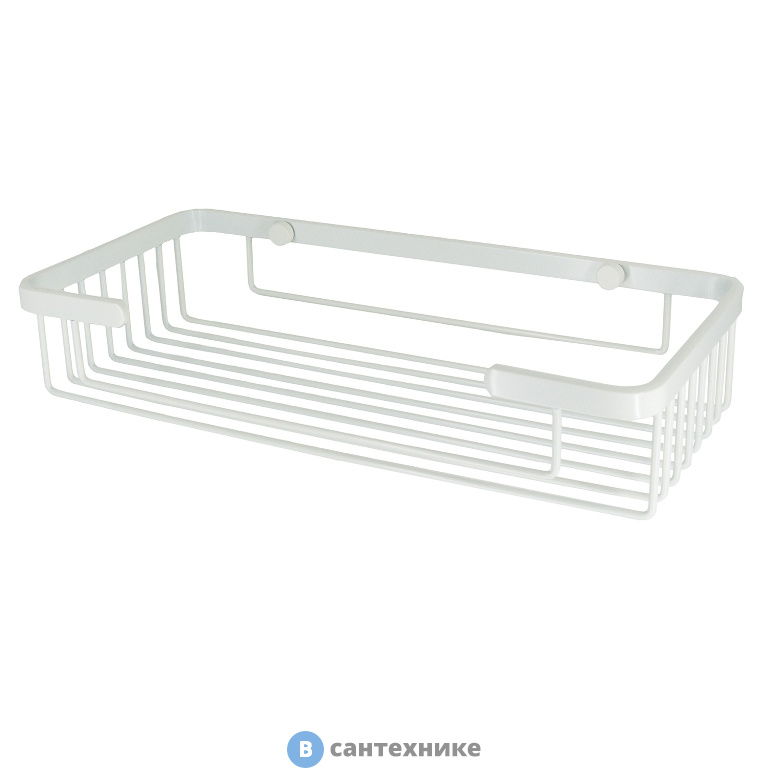 Полка WasserKRAFT K-722 WHITE металлическая