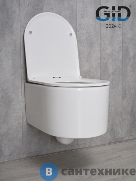 картинка Унитаз подвесной GID-ceramic Tr2150 микролифт дюропласт