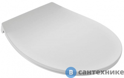 картинка Сиденье Jacob Delafon PATIO E23157-00 для унитаза термодюропласт, тонкое, микролифт, легкое снятие (белый)