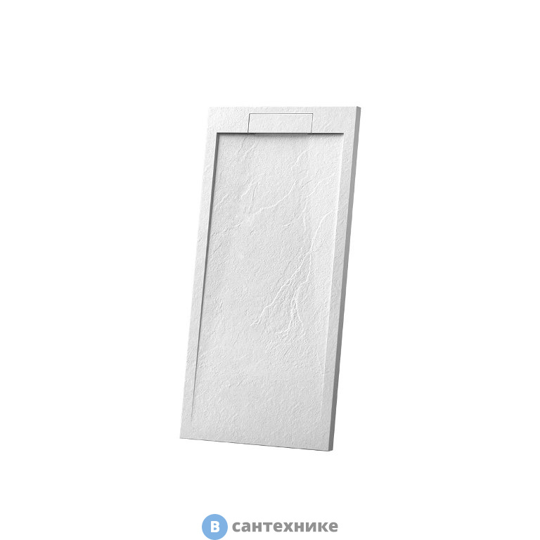 Душевой поддон Vincea VST-4SRL8012W,1200*800*25, из искусственного камня белый матовый, без сифона