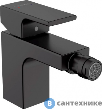 картинка Смеситель Hansgrohe 71211670 Vernis Sh для биде, сл. гар, чёрный матовый