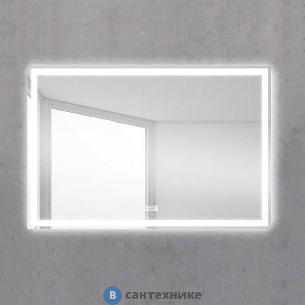 Зеркало BelBagno SPC-GRT-900-600-LED-TCH-WARM с встроенным светильником, сенсорным выключателем и подогревом (900x30x600)