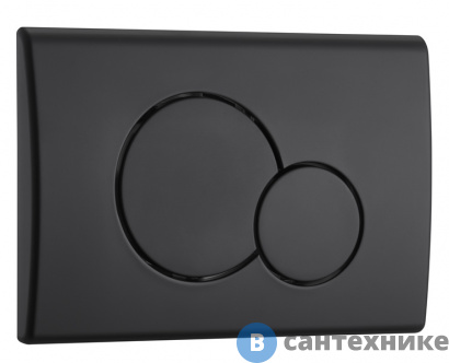 картинка Клавиша смыва WELTWASSER MARBERG 507 RD MT-BL чёрная матовая для инсталляции, круглая