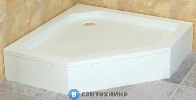 Душевой поддон RGW STYLE белый/трапеция (FW5-8) 90*90*3.5 h 22 (16180599-11), без сифона